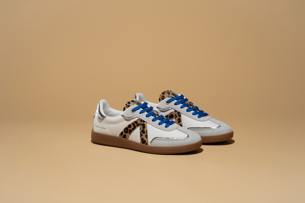 ELITE CLASSIC WHITE LEOPARD SILVER BLUE sneakers ASFVLT SNEAKERS