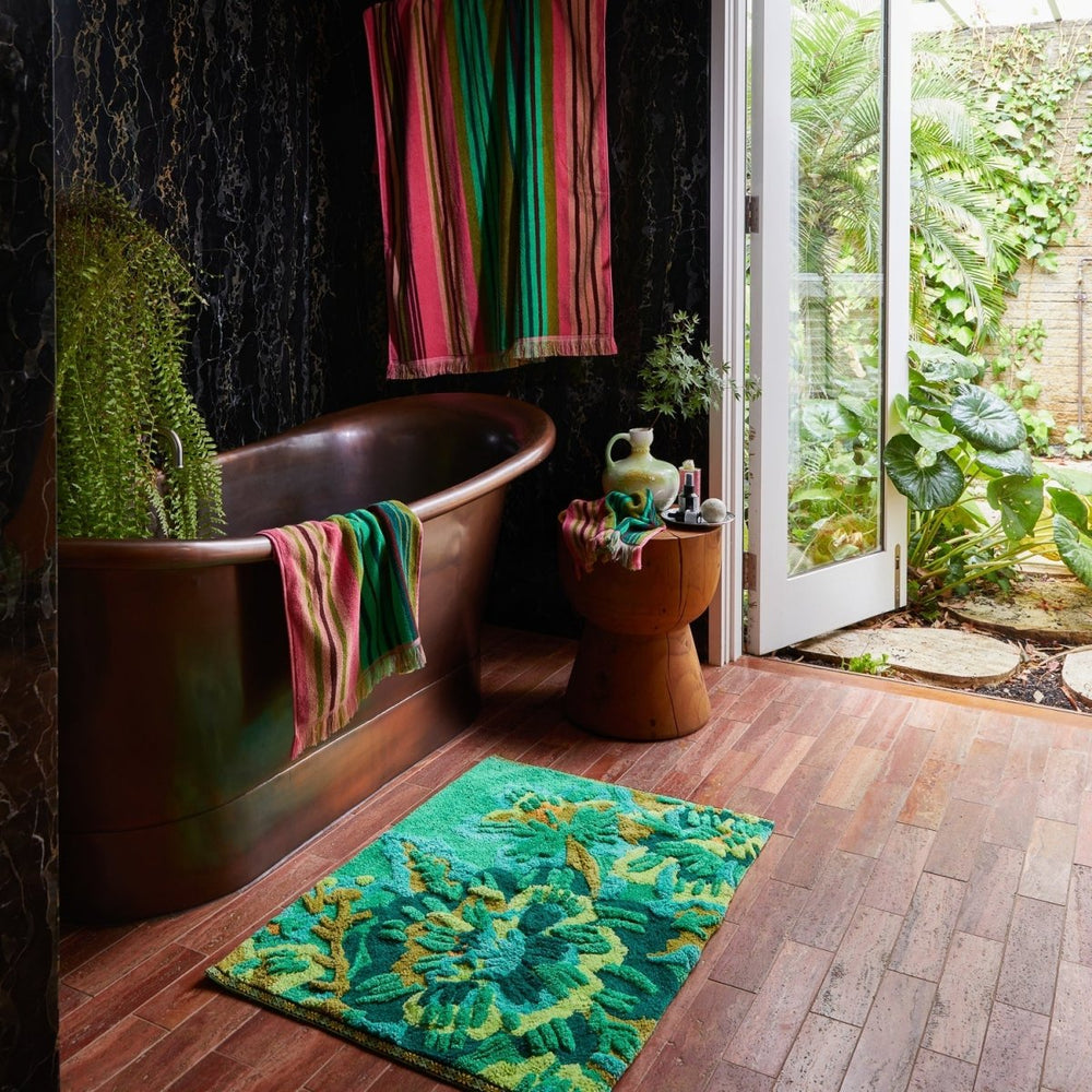 Eliza Bath Mat - Spring Green Bath Mats & Rugs Sage & Clare