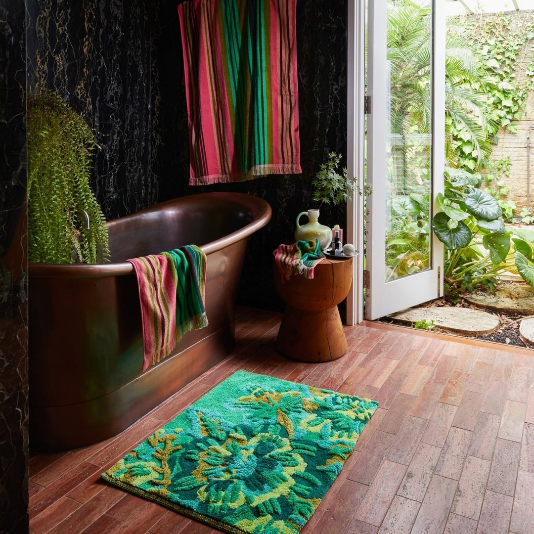 Eliza Bath Mat - Spring Green Bath Mats &amp; Rugs Sage &amp; Clare