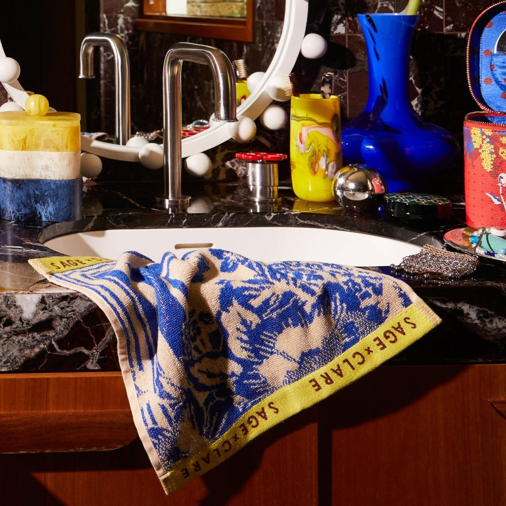 Eliza Face Washer Set - Ultramarine Sage & Clare