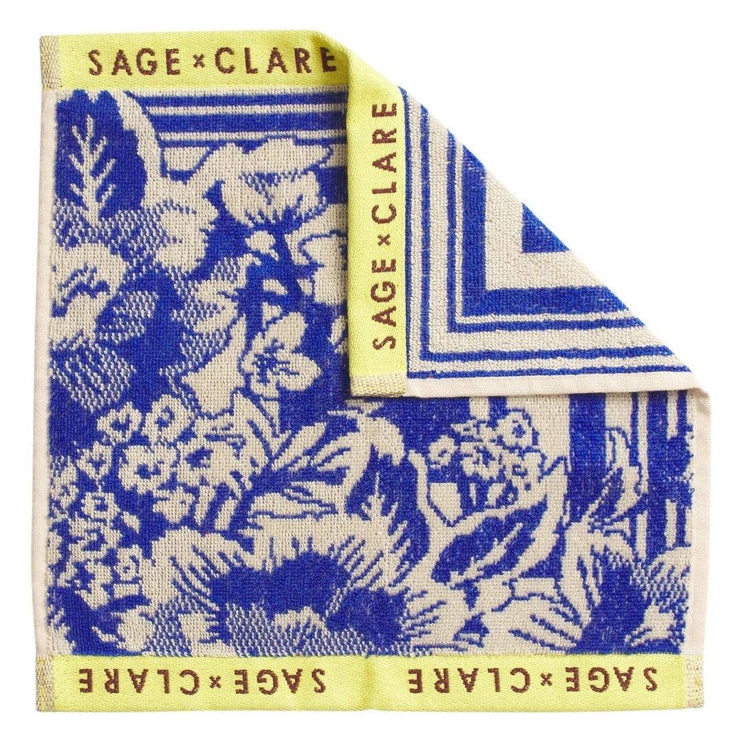 Eliza Face Washer Set - Ultramarine Sage &amp; Clare