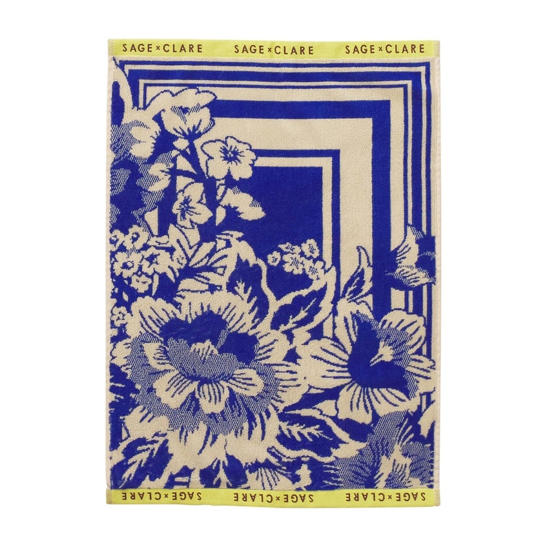 Eliza Hand Towel - Ultramarine Sage & Clare
