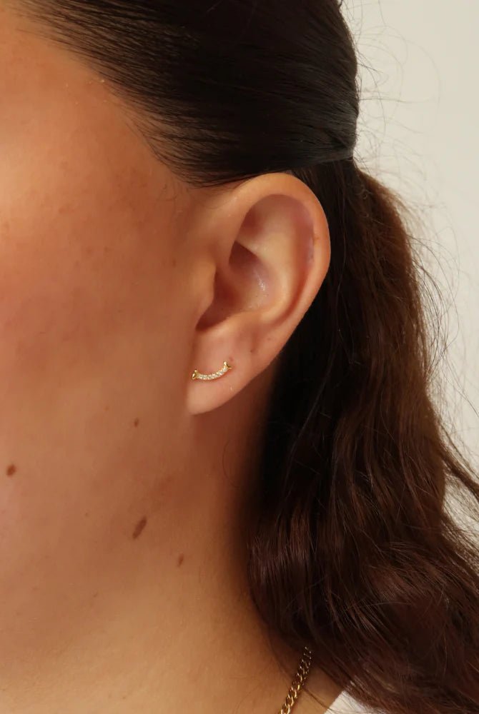 EllaStud Earing - 925 sterling silver / gold earing Zafino Jewellery