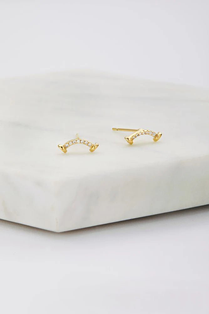 EllaStud Earing - 925 sterling silver / gold earing Zafino Jewellery