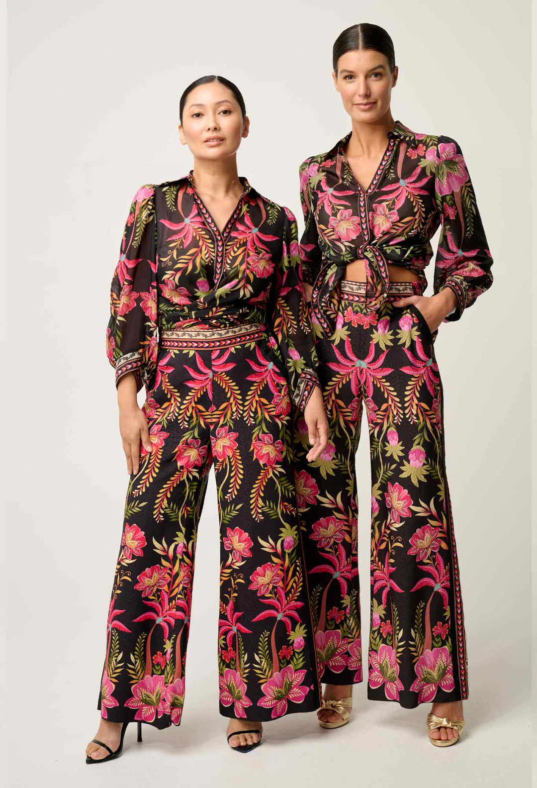 Elysian Silk Cotton Shirt in Anthos Lótos Blouse Once Was