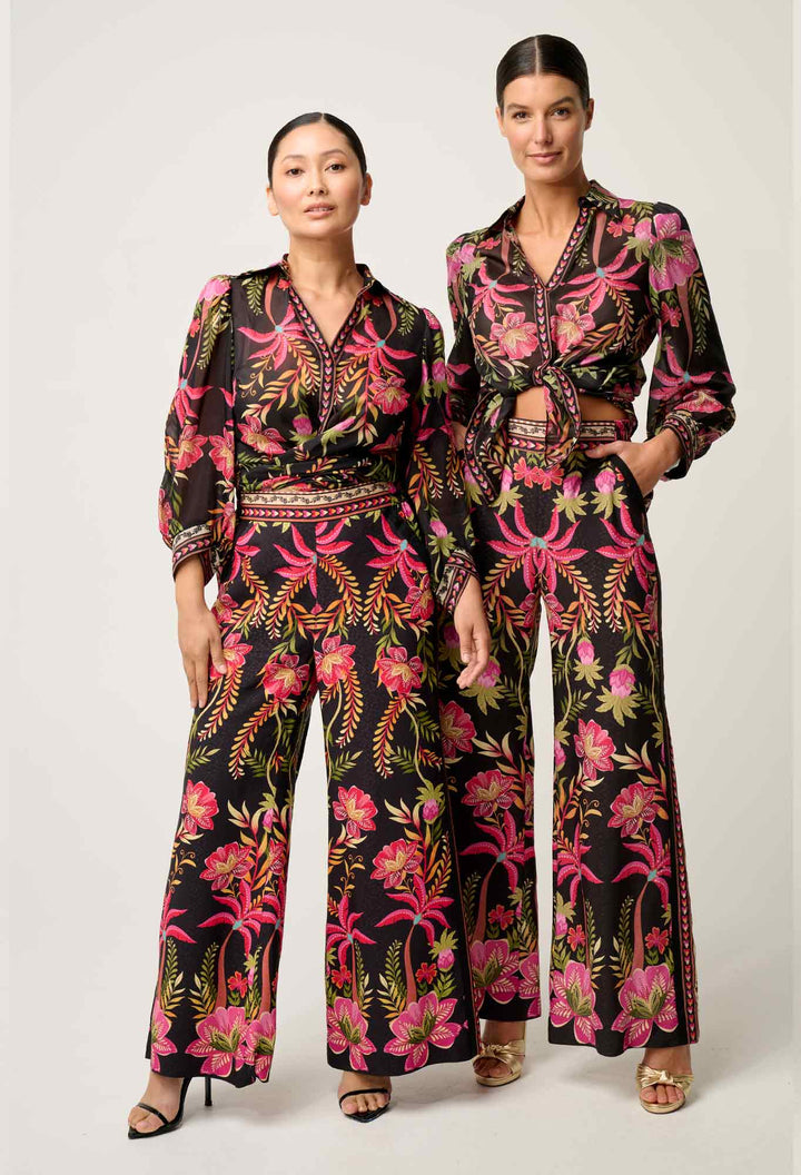 Elysian Silk Cotton Shirt in Anthos Lótos Blouse Once Was
