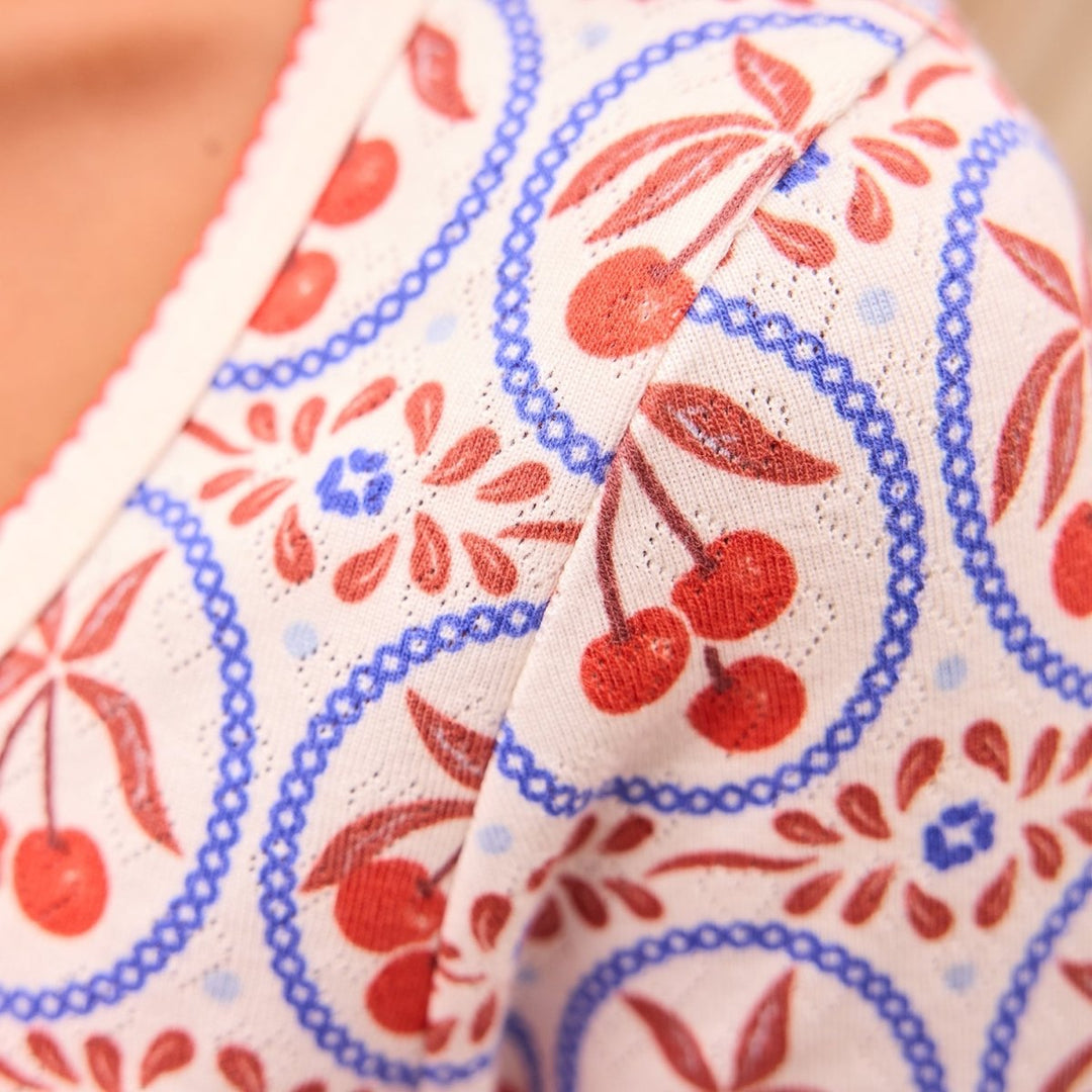 Emese Pointelle Pyjama Set Sage &amp; Clare