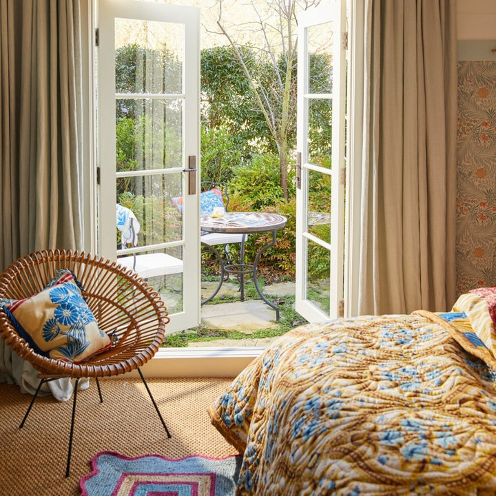 Emilia Embroidered Cushion Sage & Clare