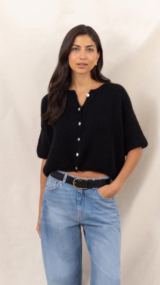 Emme Cardigan - Black Knit Charli