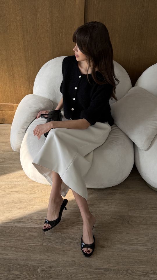 Emme Cardigan - Black Knit Charli