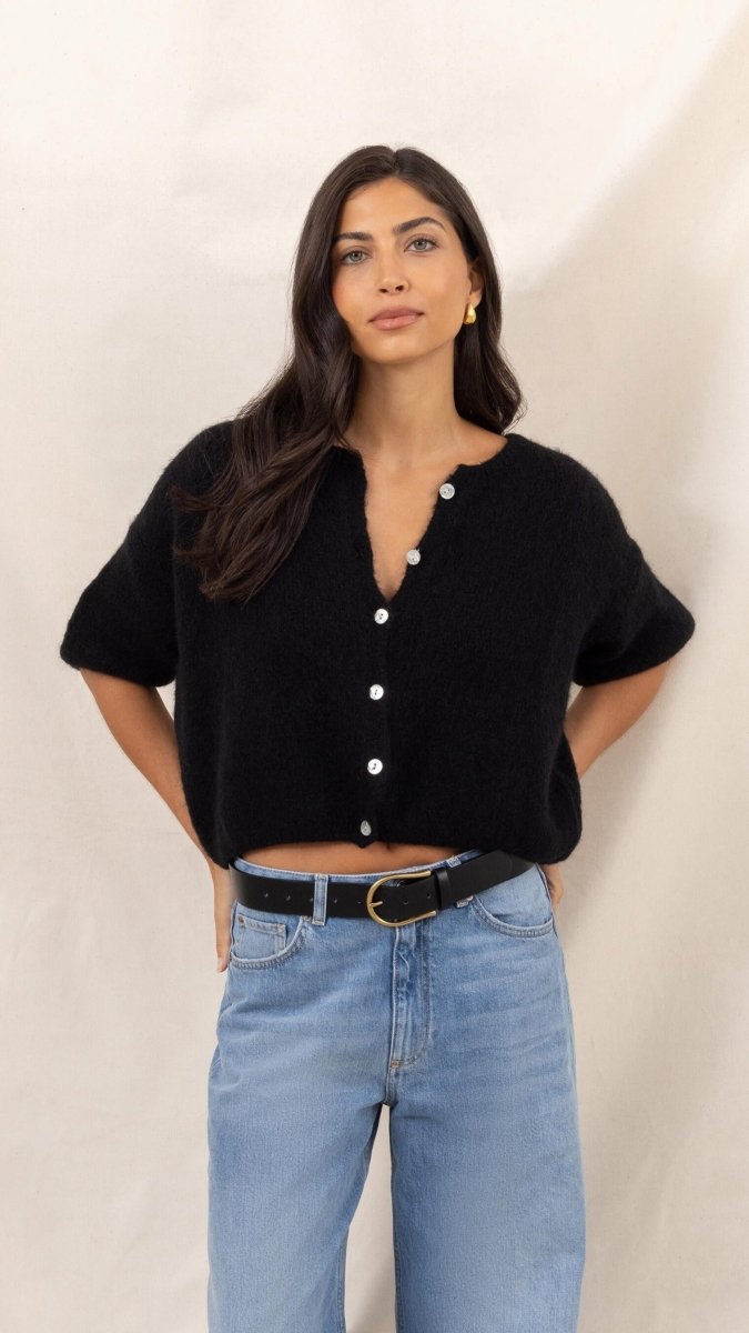 Emme Cardigan - Black Knit Charli