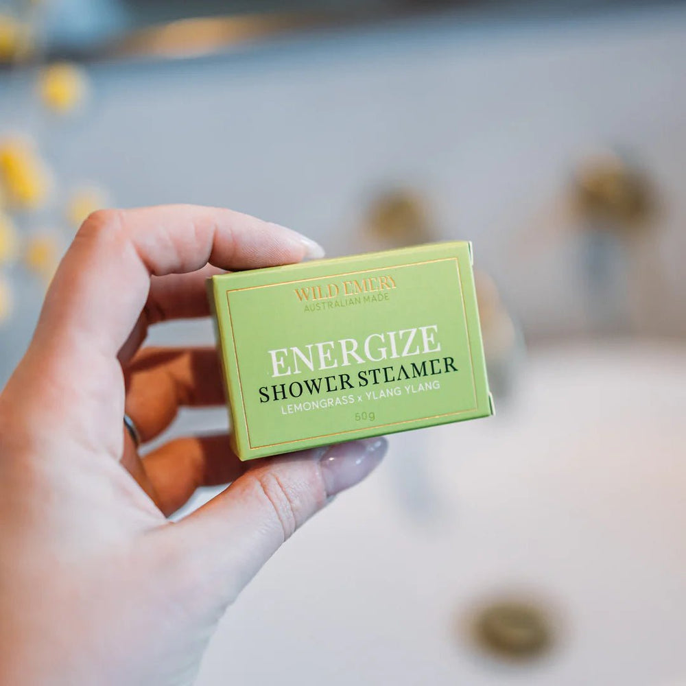 ENERGIZE Shower Steamer Shower Steamers Wild Emery Pty Ltd