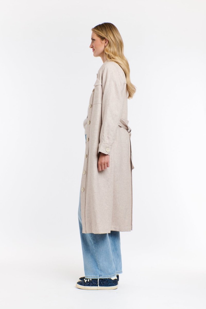 ERIKA TRENCH COAT - Vanilla Cream Coats &amp; Jackets 365 days