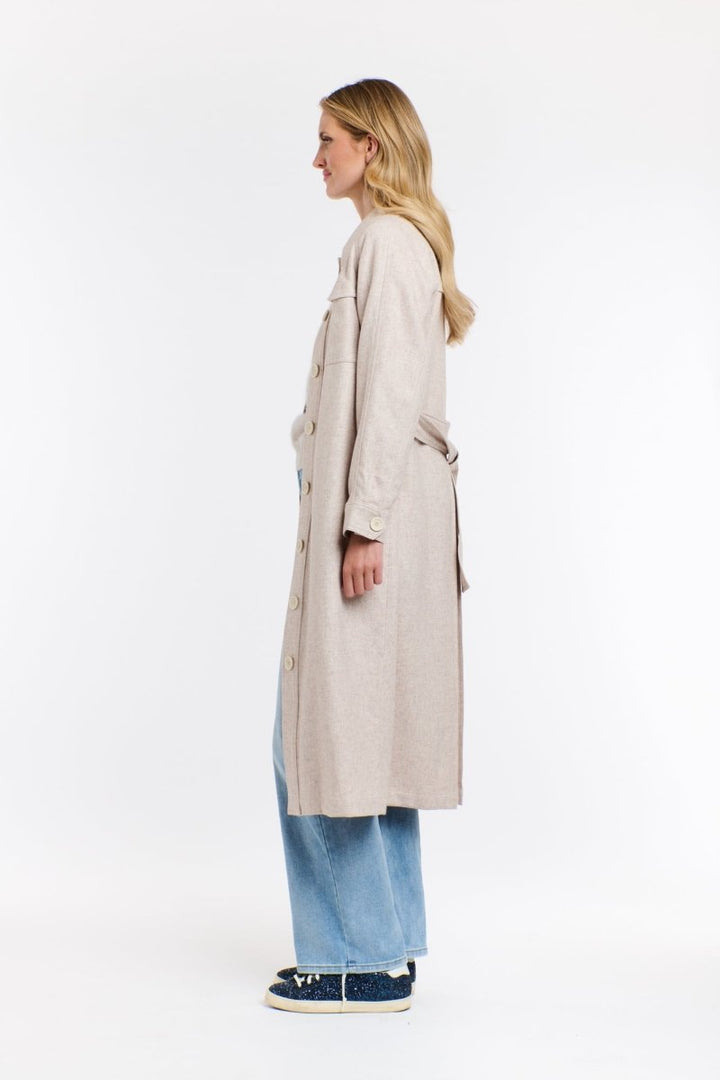 ERIKA TRENCH COAT - Vanilla Cream Coats &amp; Jackets 365 days
