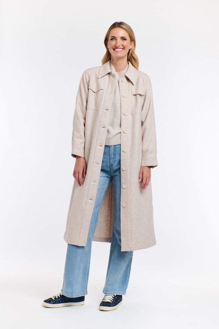 ERIKA TRENCH COAT - Vanilla Cream Coats &amp; Jackets 365 days