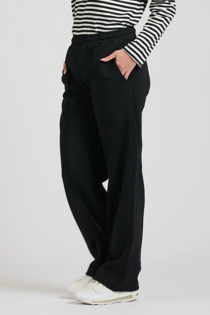 EST 1971 - Scuba Track Pant - Black with Velvet Stripe Pant Est 1971