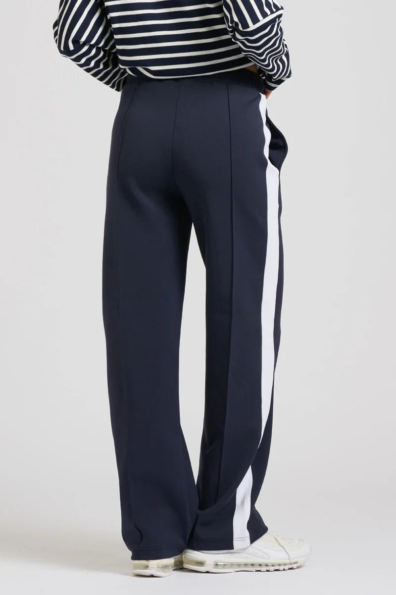 EST 1971 - Scuba Track Pant - French Navy & Ivory Pant Est 1971