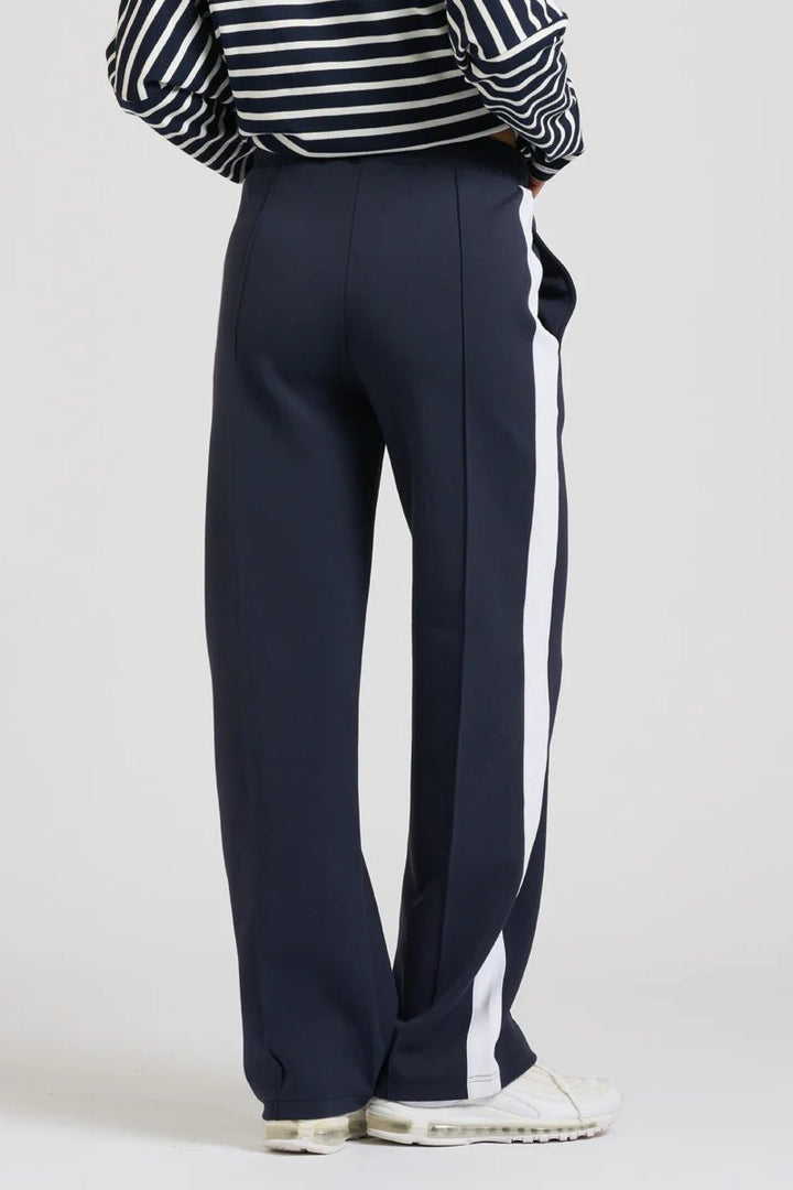 EST 1971 - Scuba Track Pant - French Navy & Ivory Pant Est 1971