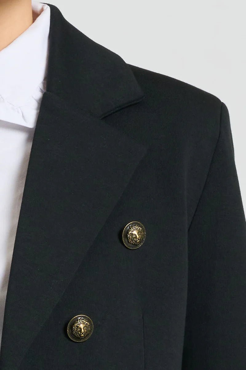 EST 1971 - The Louise Long Line Coat BLACK windcheeter Est 1971