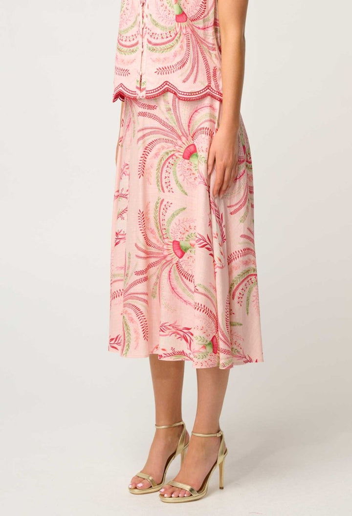 Estrella Viscose Skirt - Palmarosa skirt Once Was