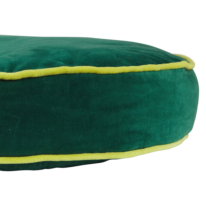 Etienne Velvet Floor Cushion - Forest home Sage & Clare