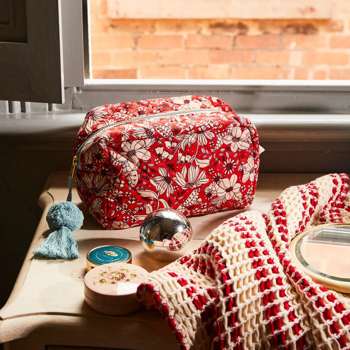Evette Beauty Bag Cosmetic & Toiletry Bags Sage & Clare
