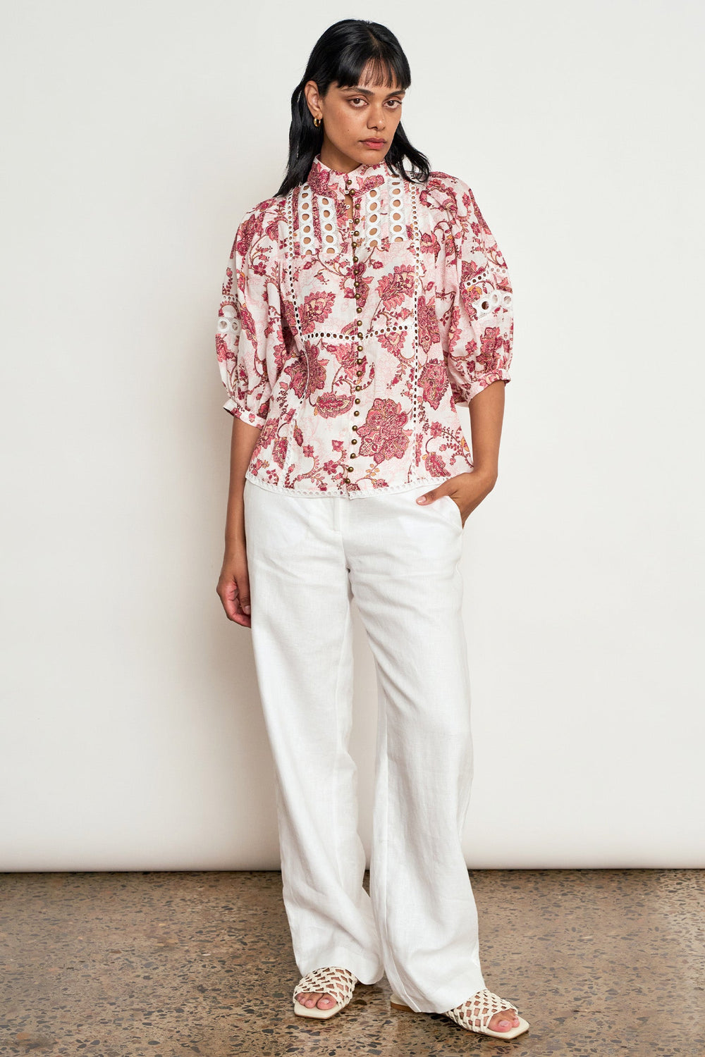 extend top - rose paisley Zoe Kratzmann