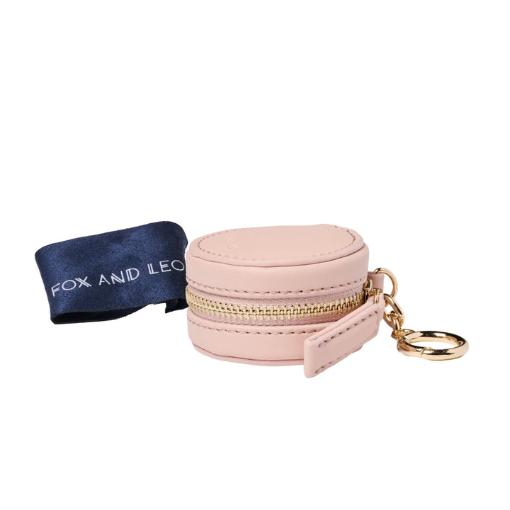 Eye Catcher charm with microfibre cleaning cloth - Blush Fox and Leo