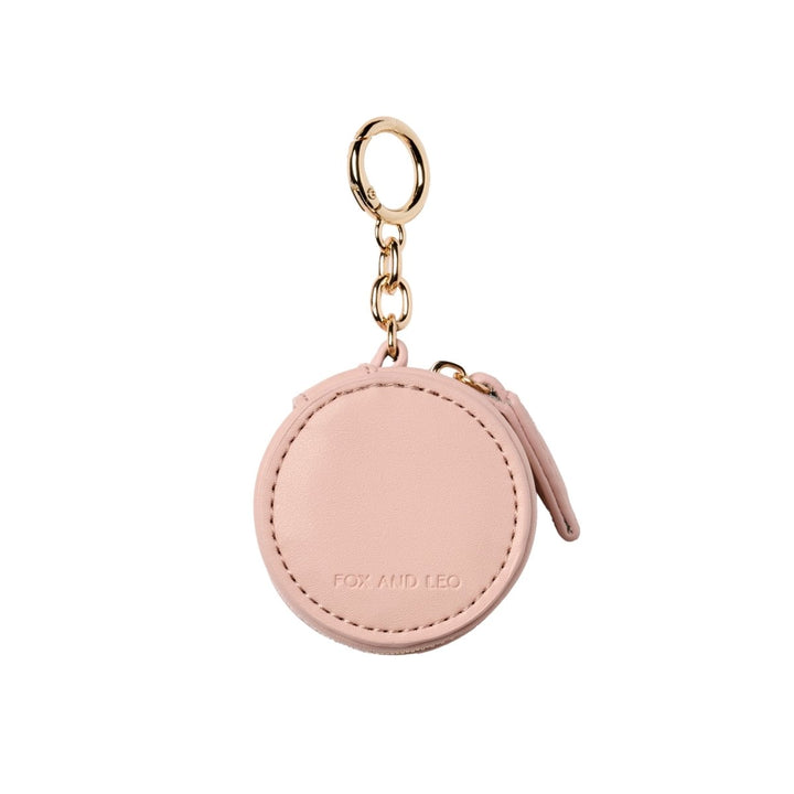 Eye Catcher charm with microfibre cleaning cloth - Blush Fox and Leo