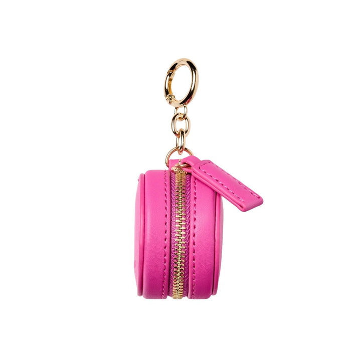 Eye Catcher charm with microfibre cleaning cloth - Hot Pink Fox and Leo