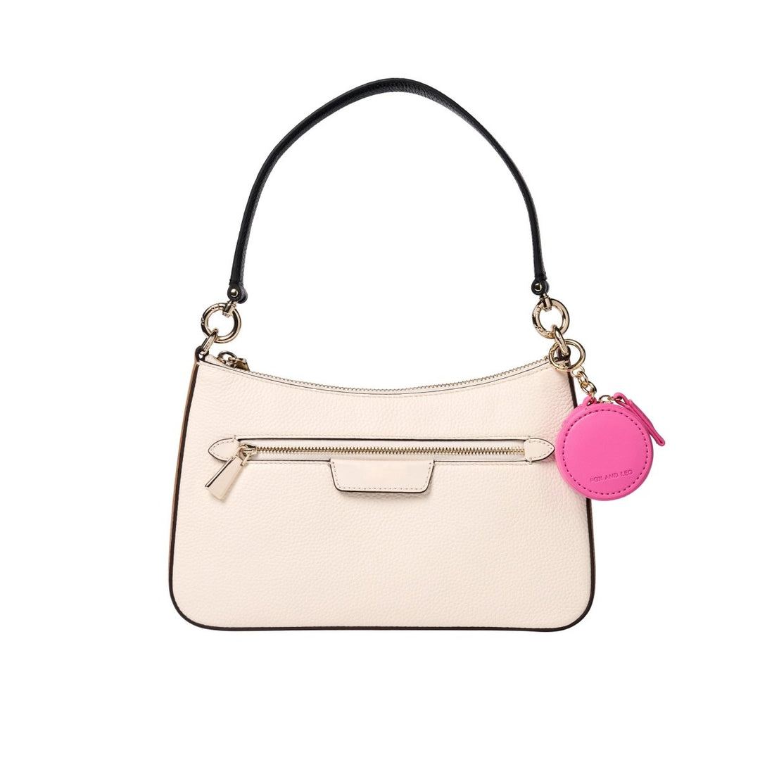 Eye Catcher charm with microfibre cleaning cloth - Hot Pink Fox and Leo