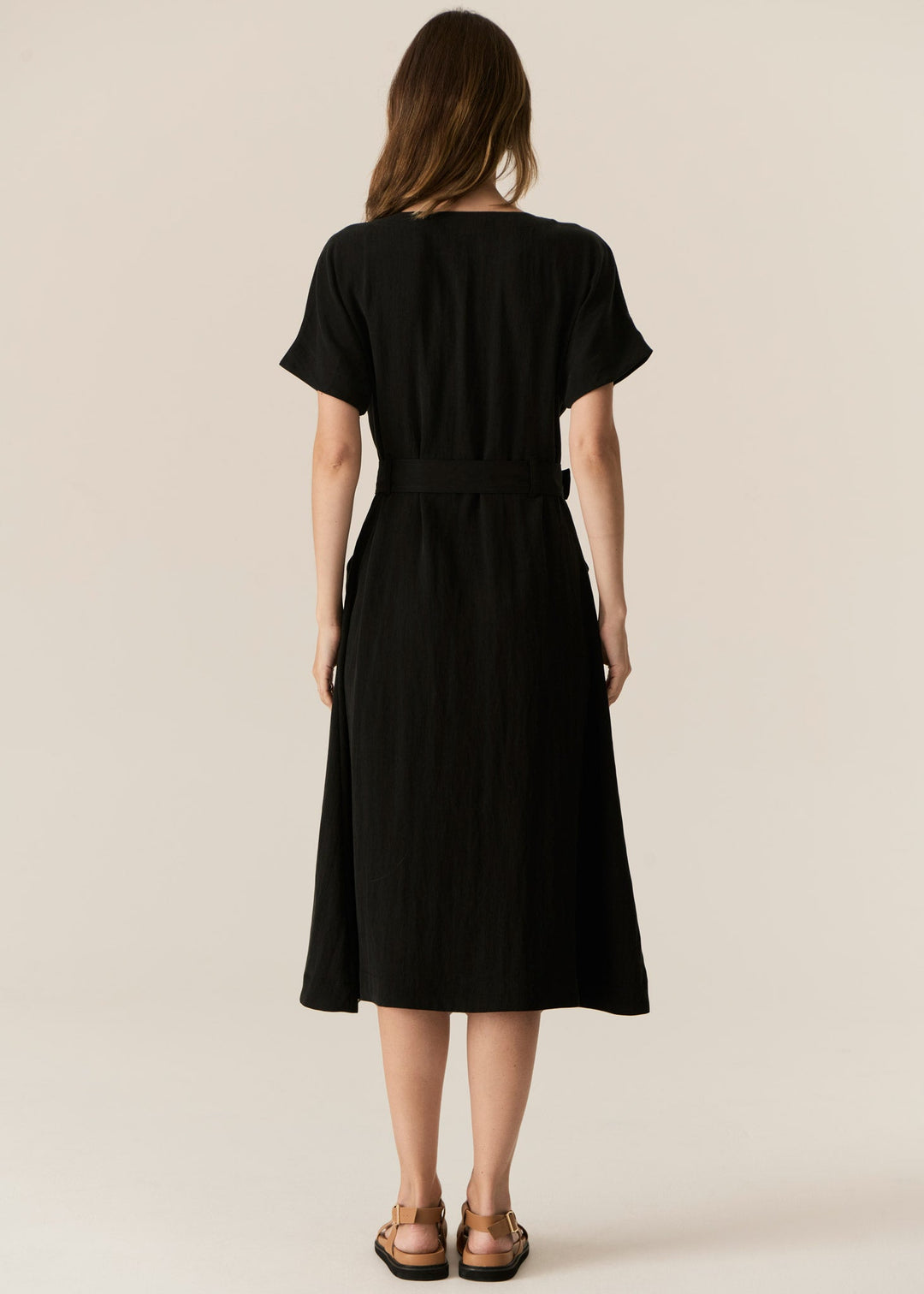 Faire Belted Dress - Black Dress POL