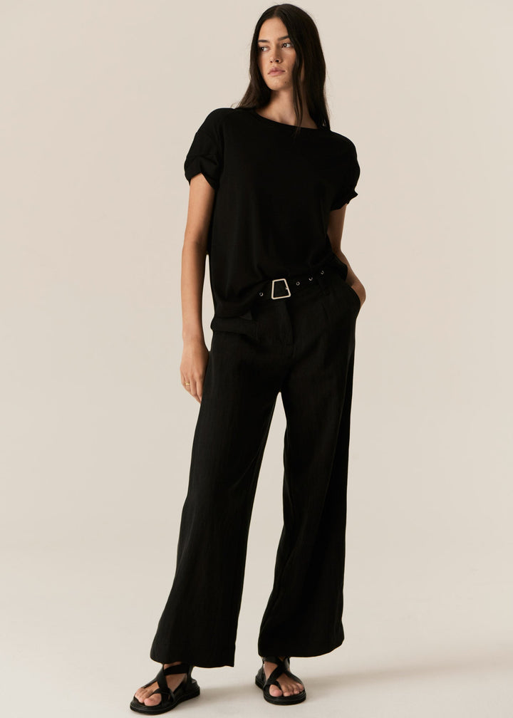 Faire Belted Pants - Black Pant POL