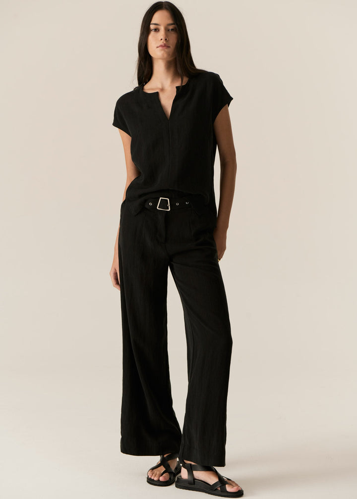 Faire Belted Pants - Black Pant POL