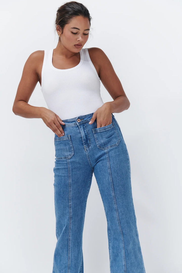 Farrah Jean - 70's Blue Denim Kireina