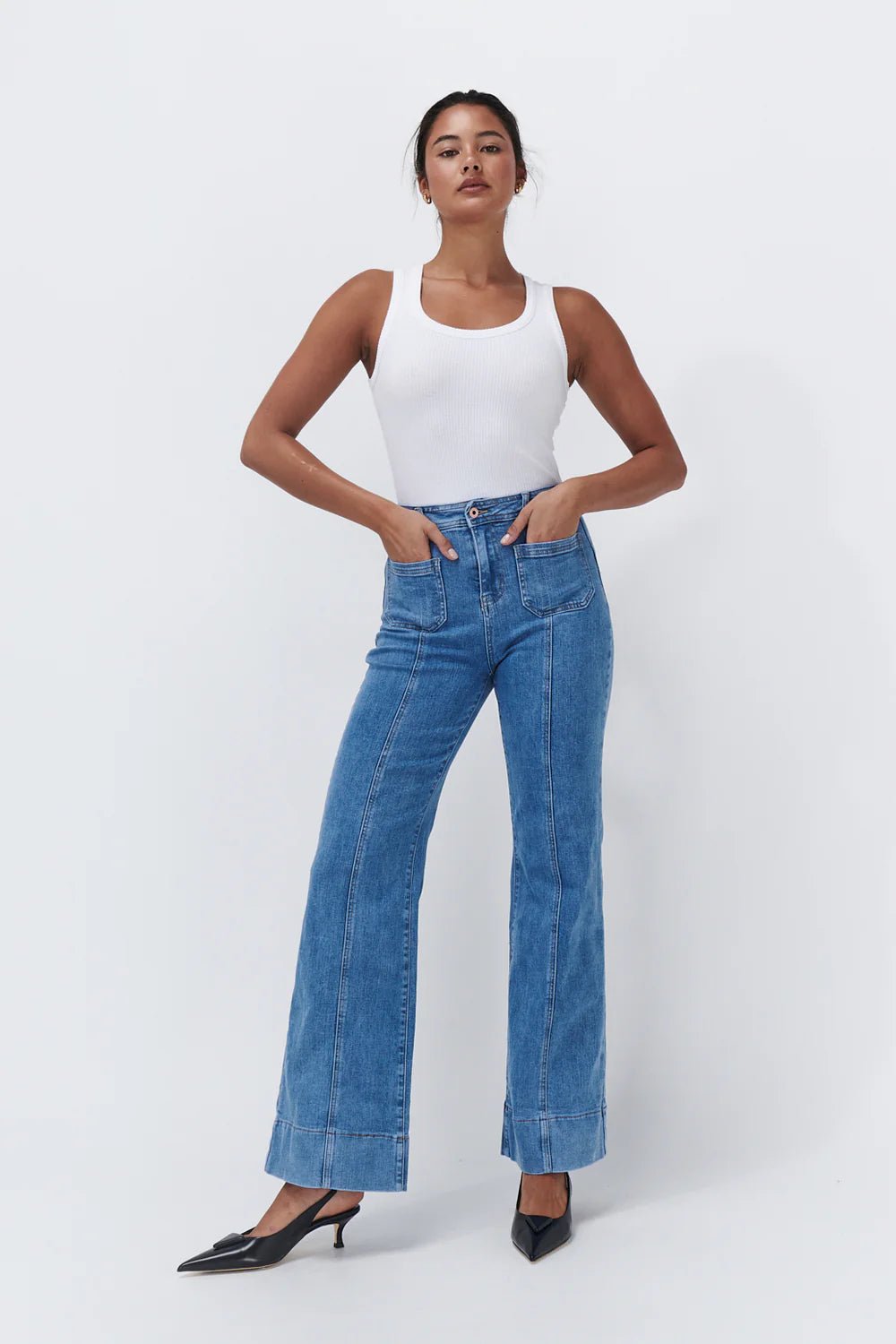 Farrah Jean - 70's Blue Denim Kireina