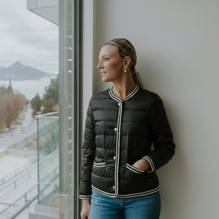 Fern Puffer Down Jacket - Black Moke Apparel