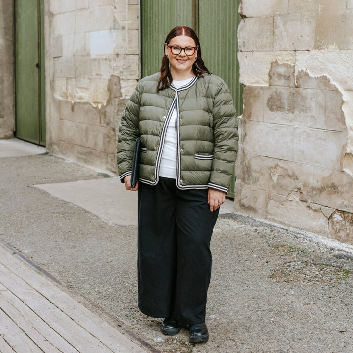 Fern Puffer Down Jacket - Olive Green Moke Apparel