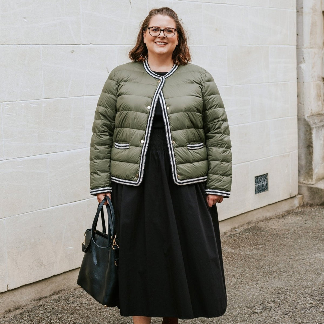 Fern Puffer Down Jacket - Olive Green Moke Apparel