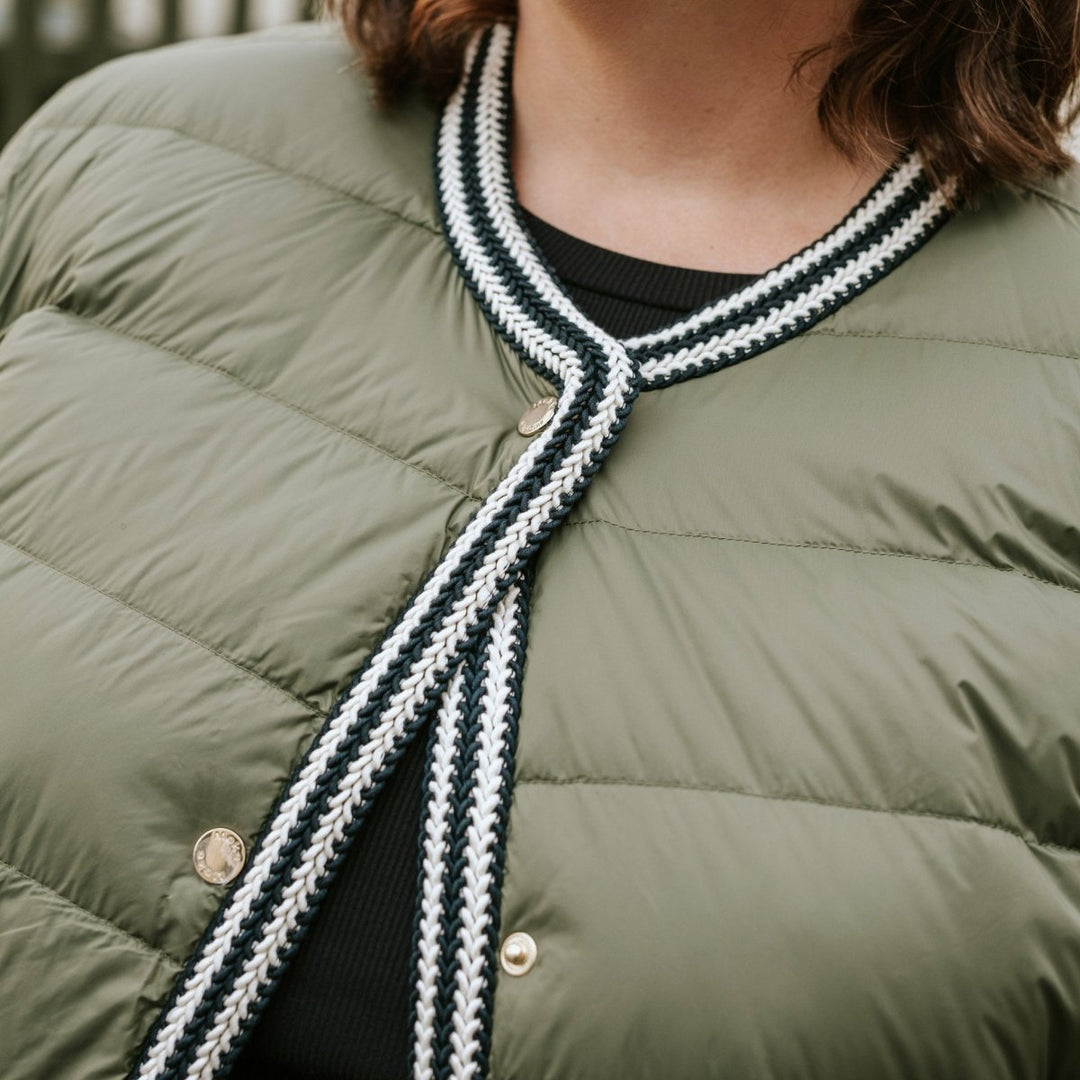 Fern Puffer Down Jacket - Olive Green Moke Apparel