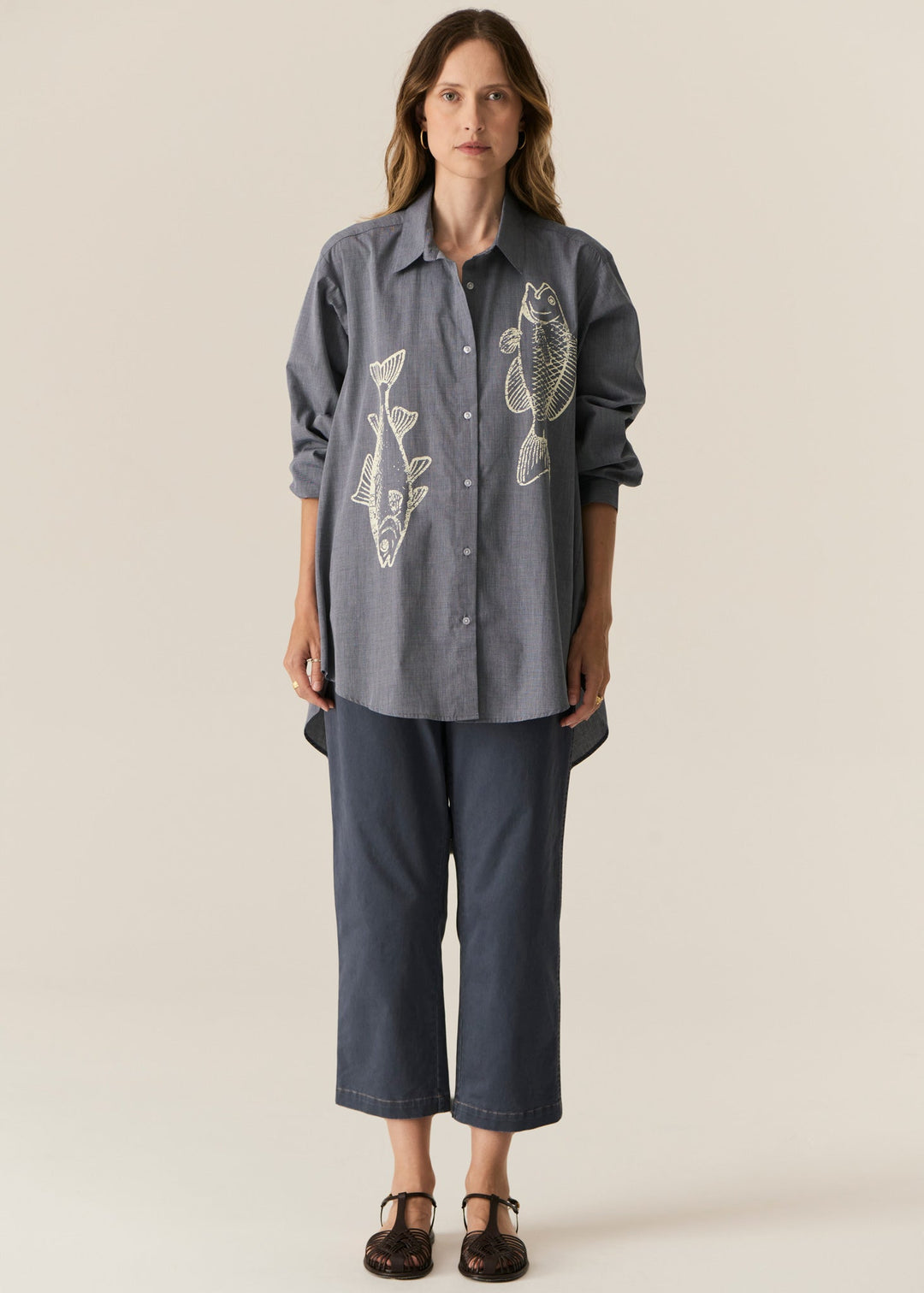 Fern Tapered Pant- Blue POL