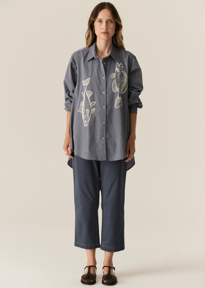 Fern Tapered Pant- Blue POL