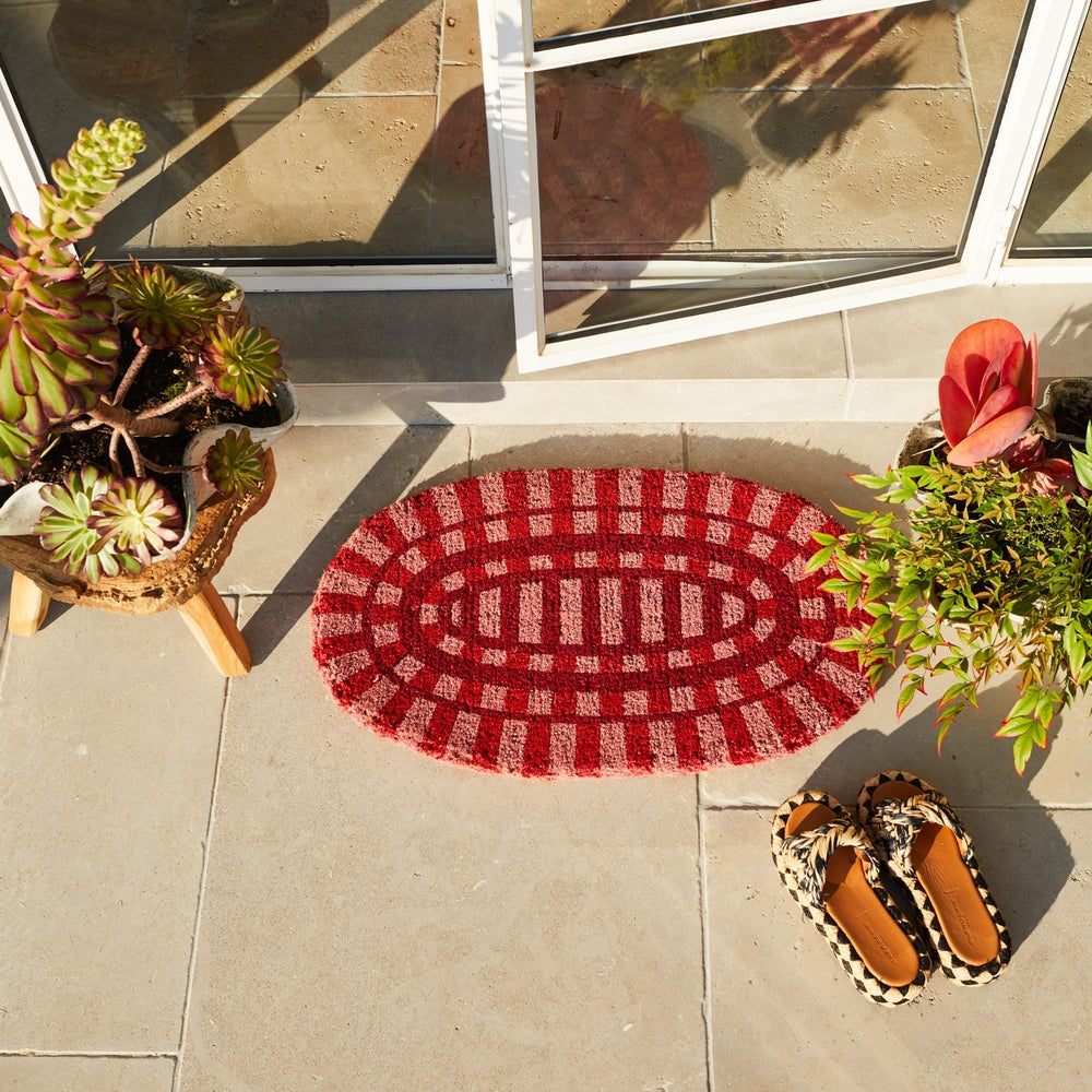 Fernanda Door Mat - Hibiscus - Stanleyandstone