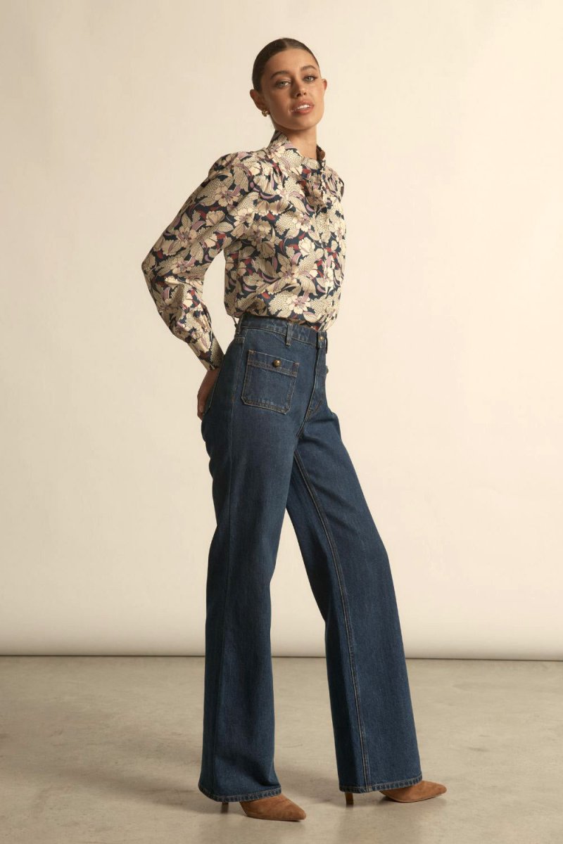 Fete Top - Berry Garden blouse Zoe Kratzmann