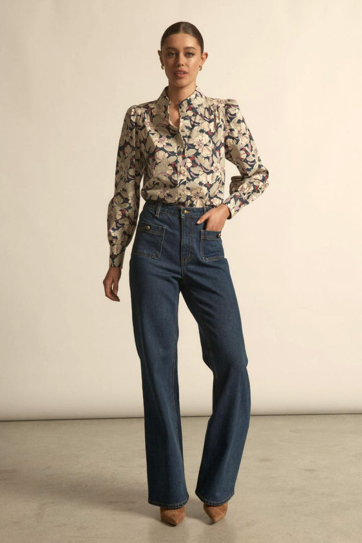 Fete Top - Berry Garden blouse Zoe Kratzmann