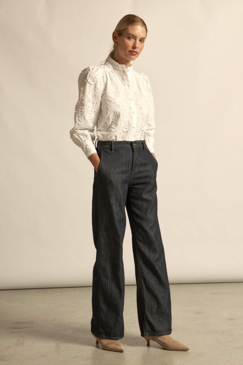 Fete Top - Porcelain blouse Zoe Kratzmann