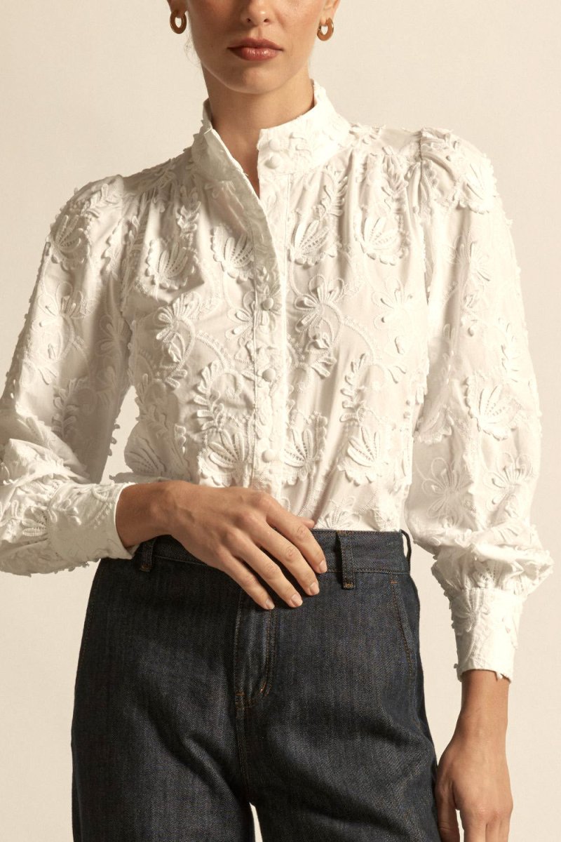Fete Top - Porcelain blouse Zoe Kratzmann