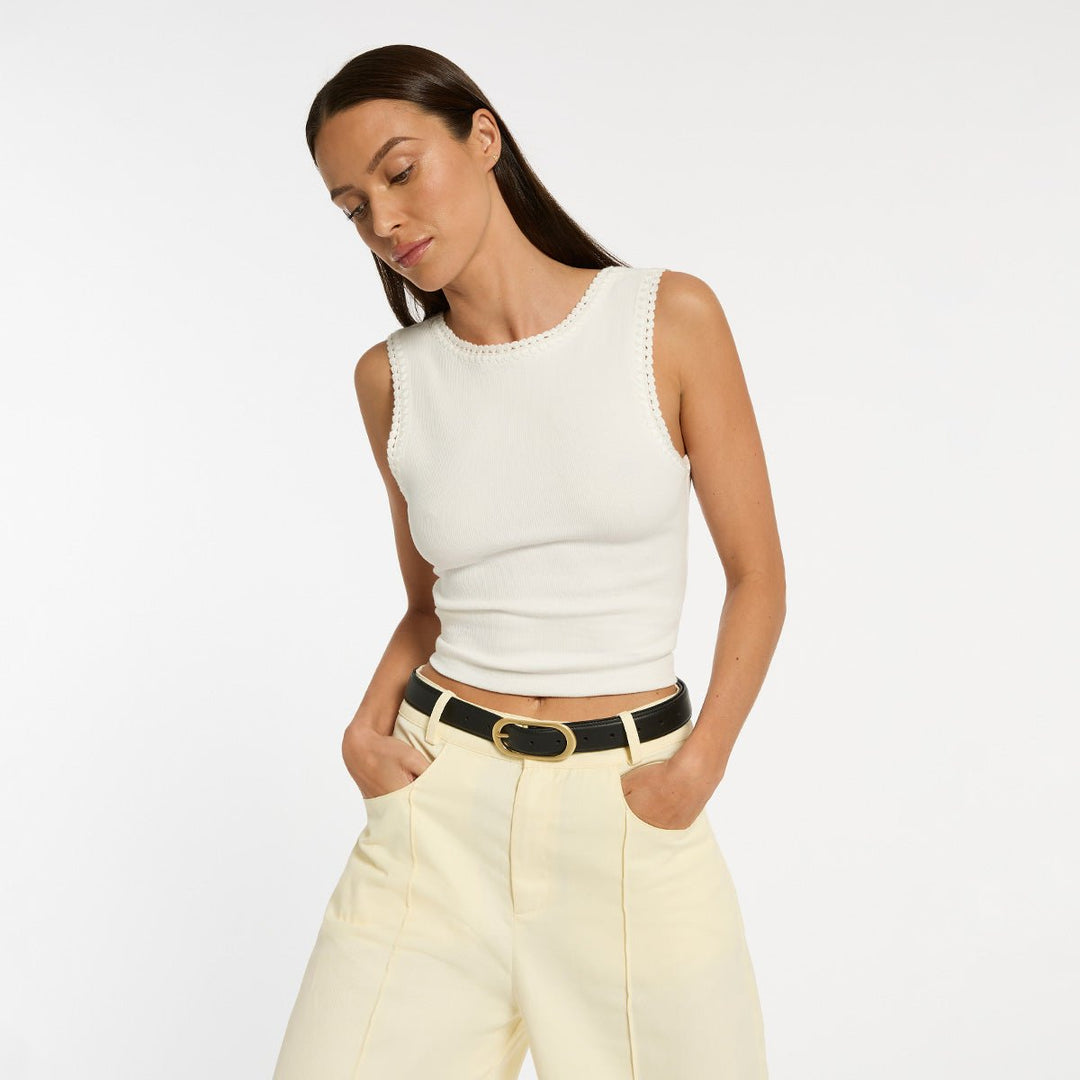 Final Loop Belt - Black Nappa/Gold - Stanleyandstone