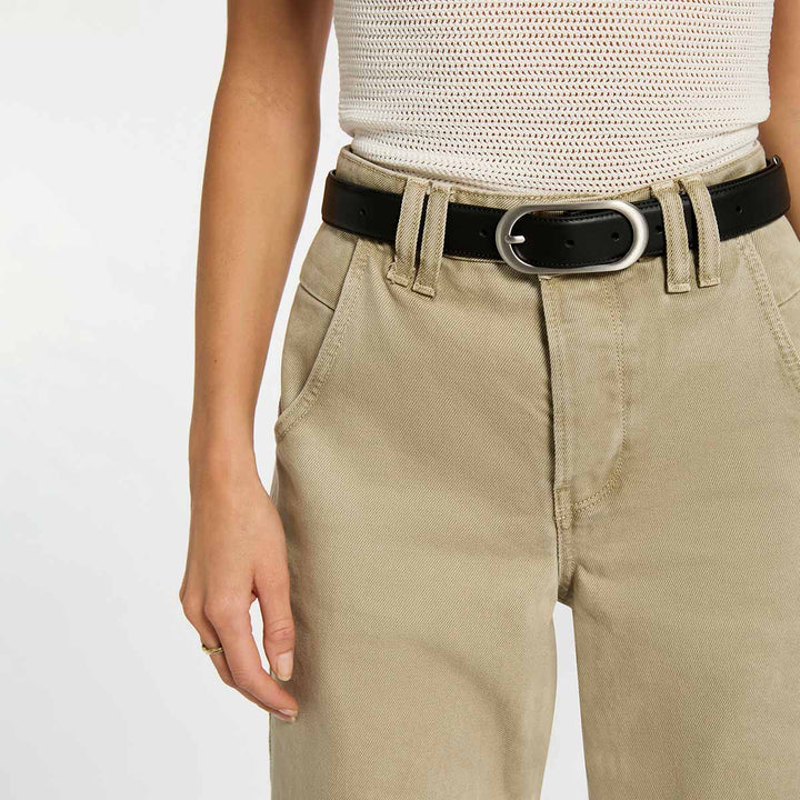 Final Loop Belt - Black Nappa/Silver - Stanleyandstone