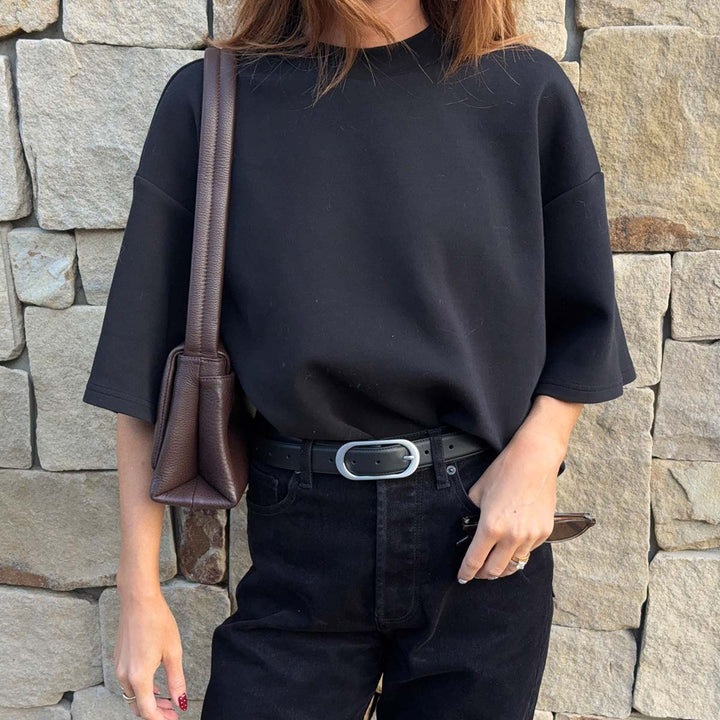 Final Loop Belt - Black Nappa/Silver - Stanleyandstone